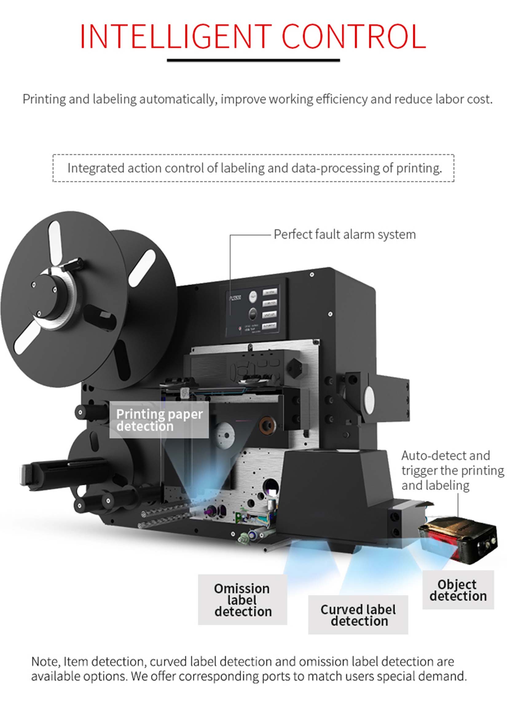 Система печати и нанесения этикеток выдуванием PLS545
