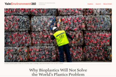 Йельский университет: почему биопластик не может решить проблему загрязнения пластика в мире?